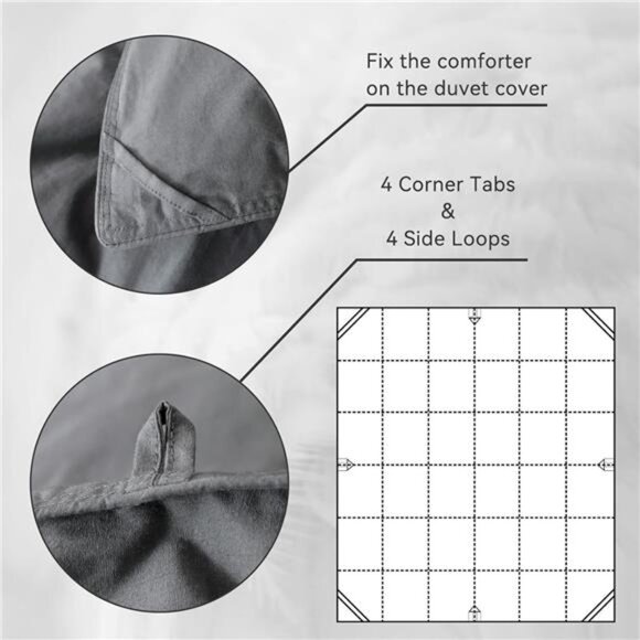 Feather Down Comforter Full/Queen Size,Hotel Style Bedding Comforter - Picture 5 of 7